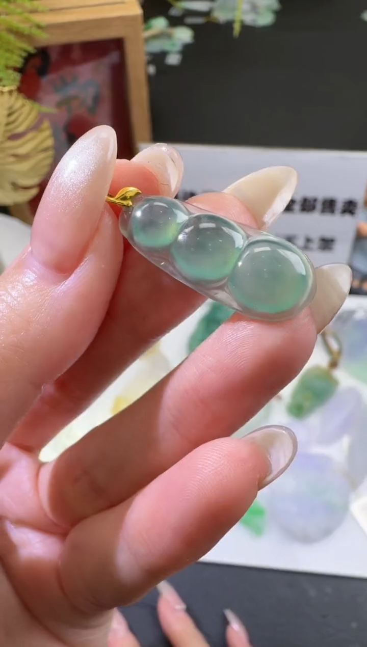 【闪购商品】定制翡翠18K金镶嵌02004150-多样性发货发一件