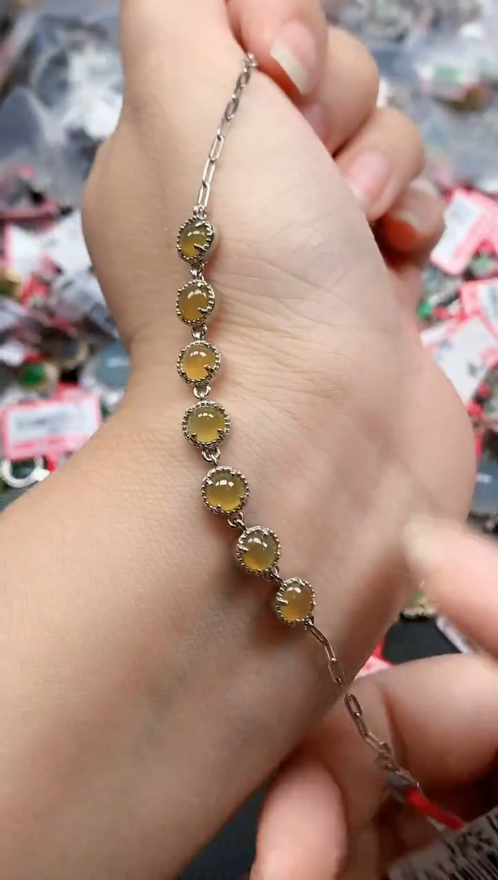 银S925镶嵌戒指翡翠天然A货缅甸翡翠