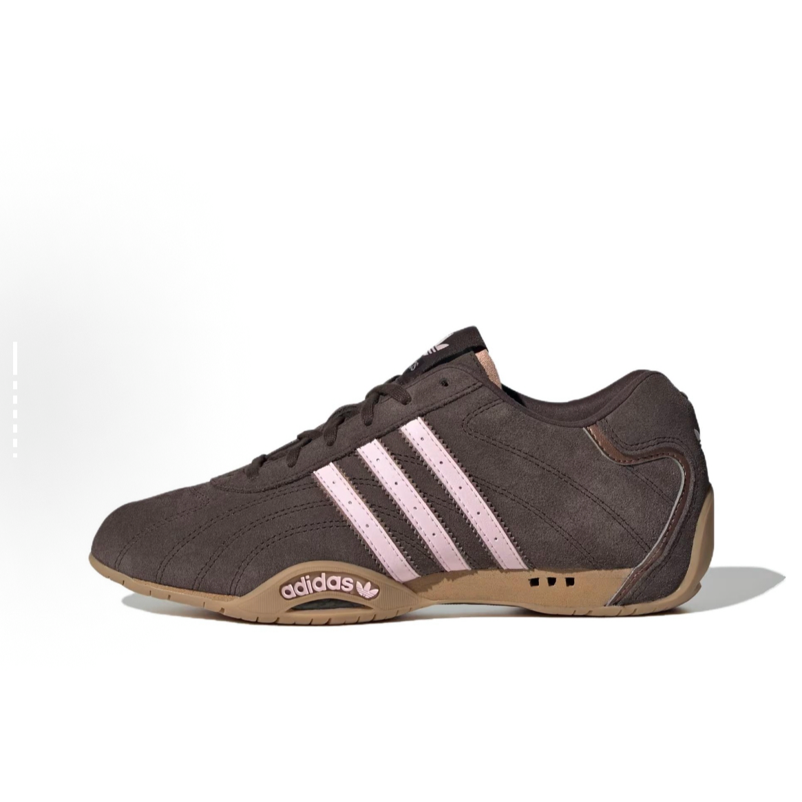 【滔搏联动】adidas阿迪达斯三叶草流光风棕粉赛车文化薄底鞋JR8867