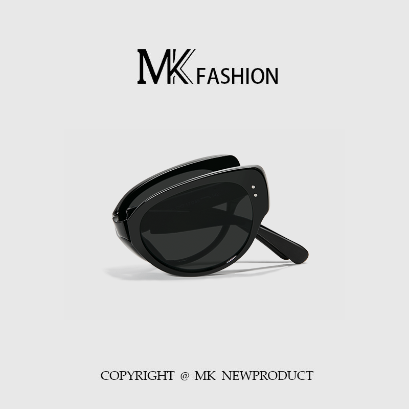 可折叠墨镜女款2026新款猫眼眼镜大脸显瘦防紫外线太阳镜开车防晒