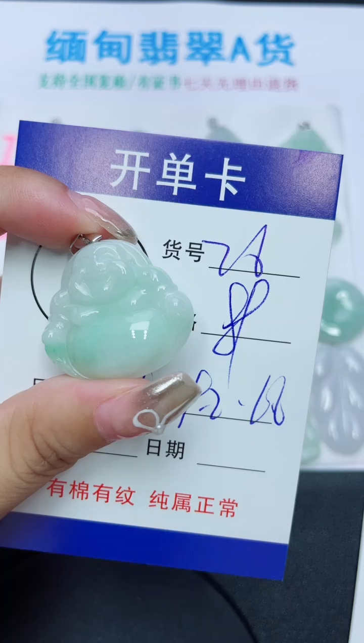 翡翠未镶嵌吊坠(赠链)26