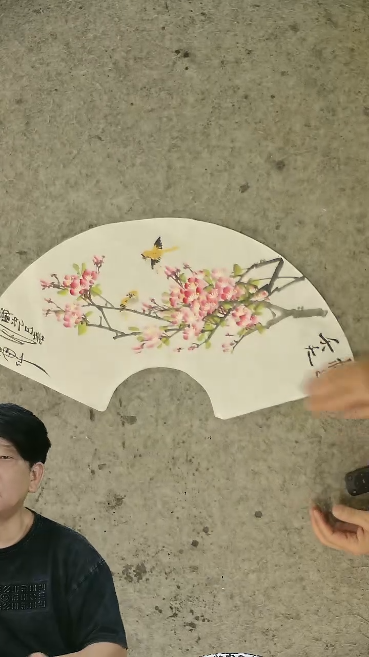 国画32*60cm   花鸟  扇面