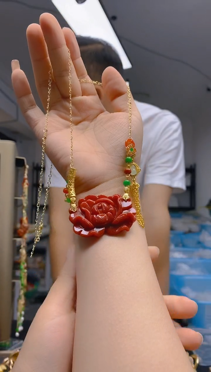 【闪购商品】翡翠耳饰合金0299翡翠锁骨链