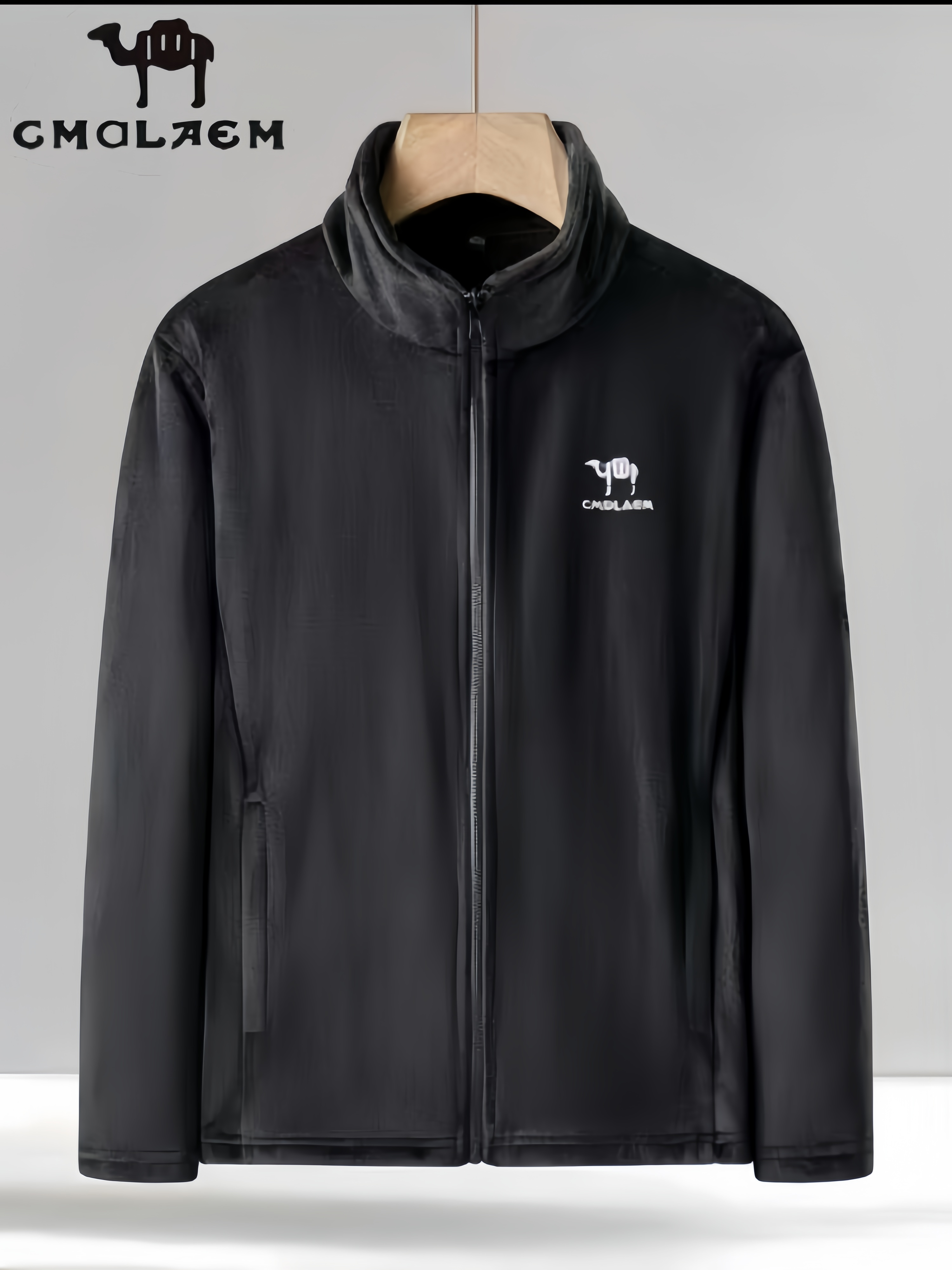 CMDLAEM男女同款的银狐绒刺绣抓绒衣