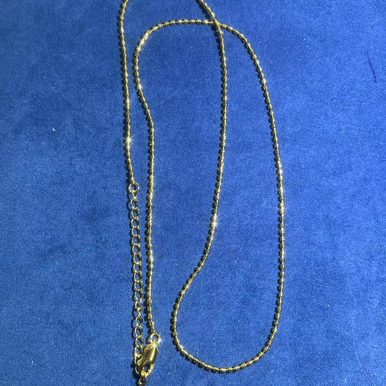 a323黄色双叠珠幻影项链多样性发货