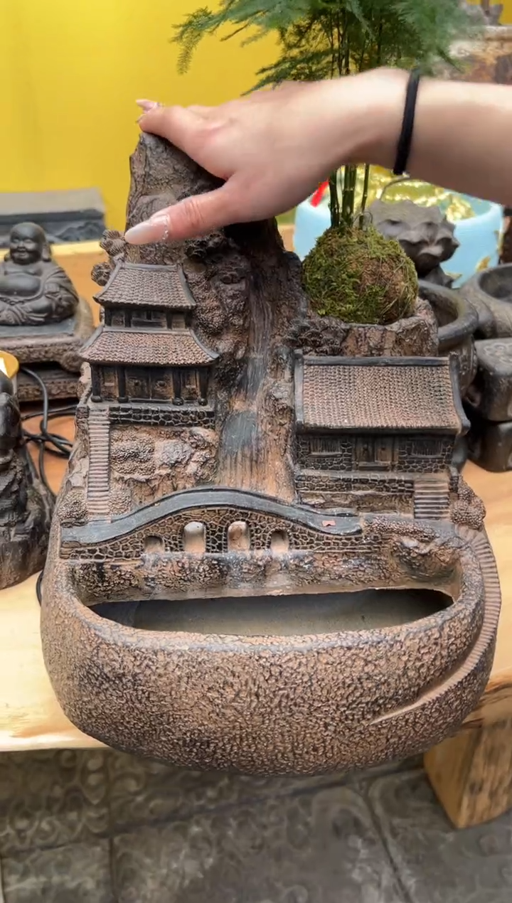 陶土【合成青石】山水居