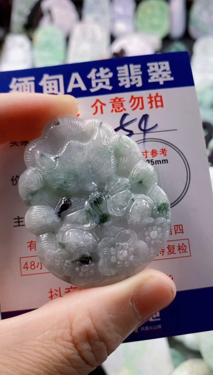 翡翠未镶嵌吊坠(不含链)1