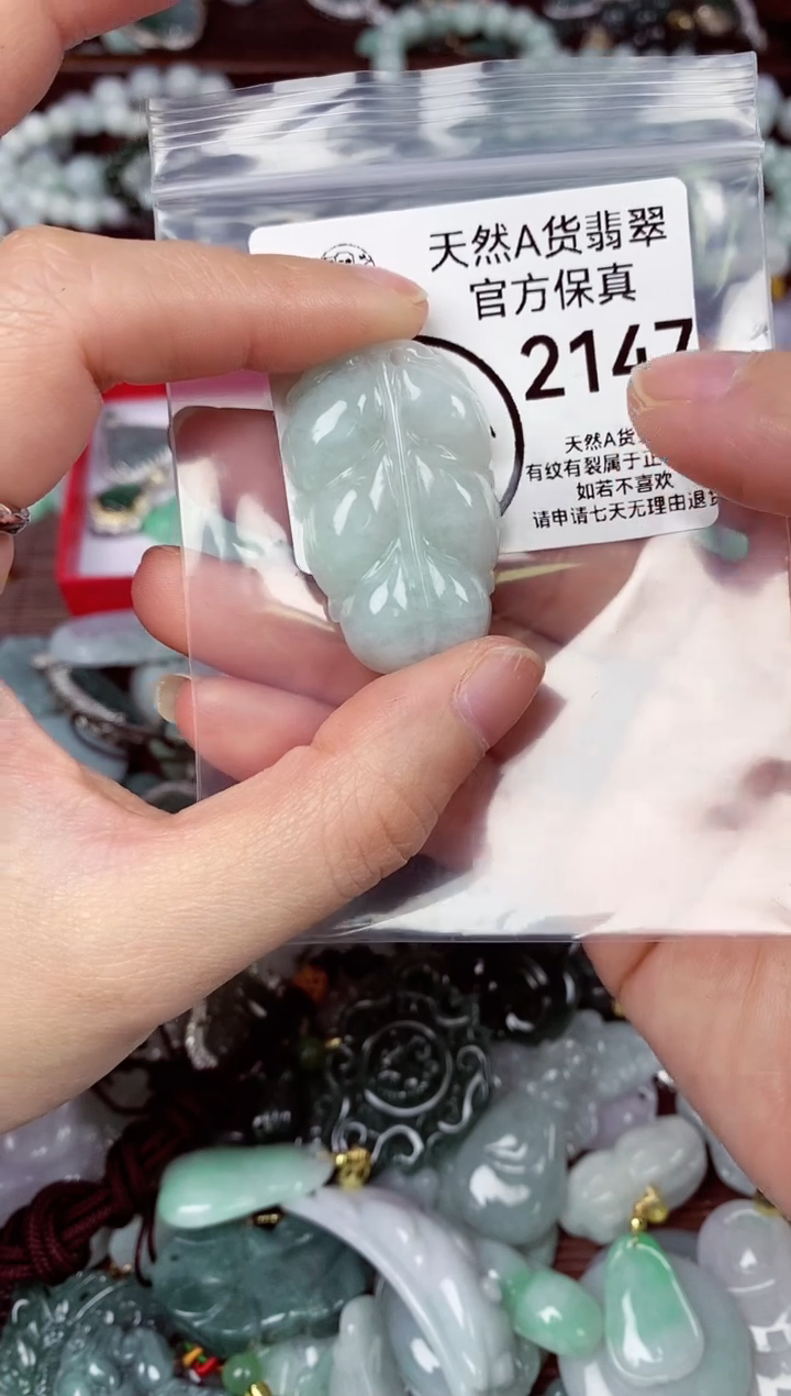 【闪购商品】翡翠颈饰未镶嵌天然A货翡翠2147