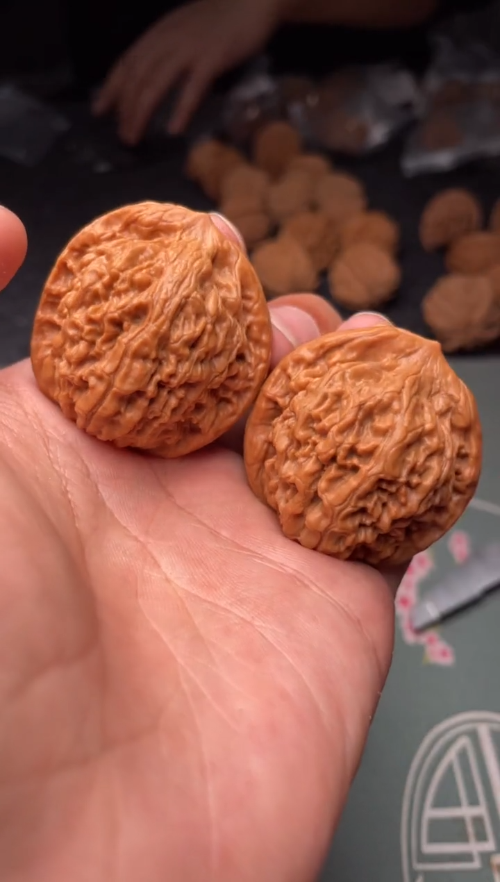 把件文玩核桃a147  莲花 37尺