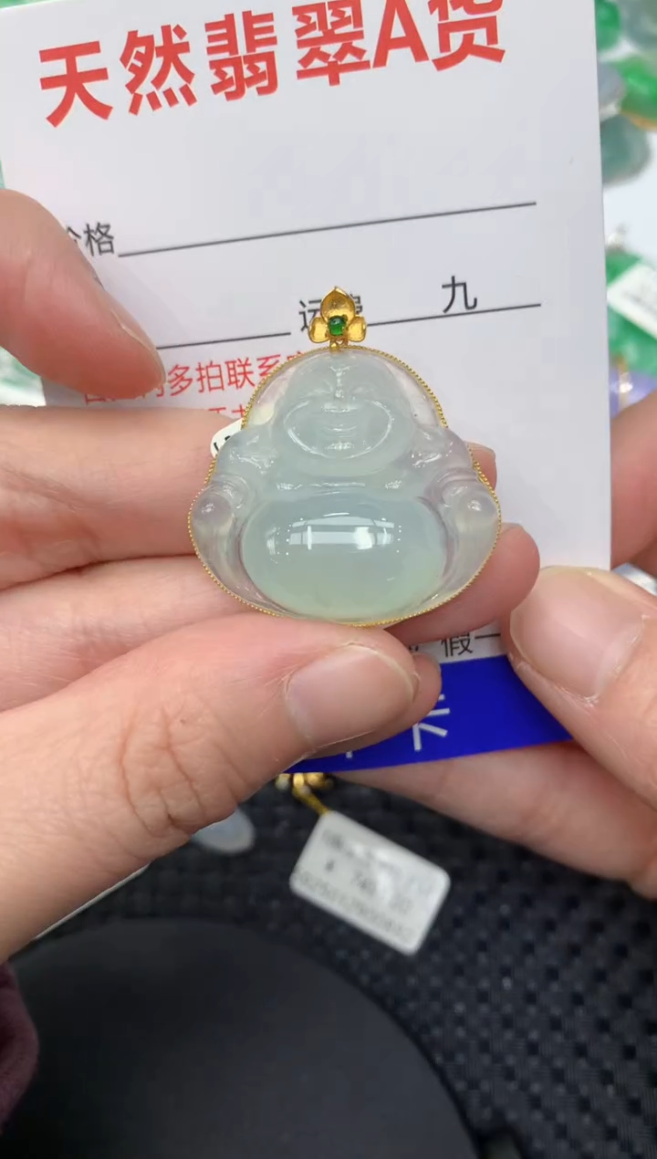 【闪购商品】翡翠颈饰18K金镶嵌11111111111