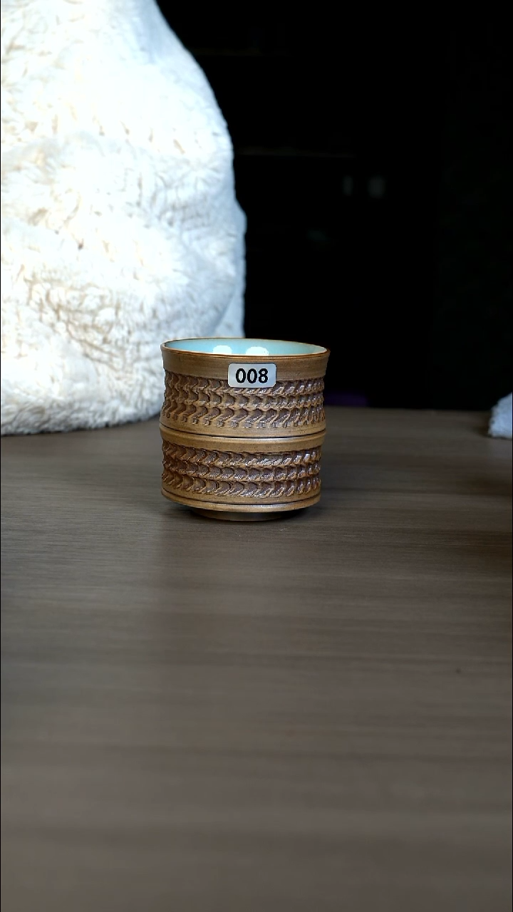 【闪购商品】杯008号重工竹节杯微瑕不开片