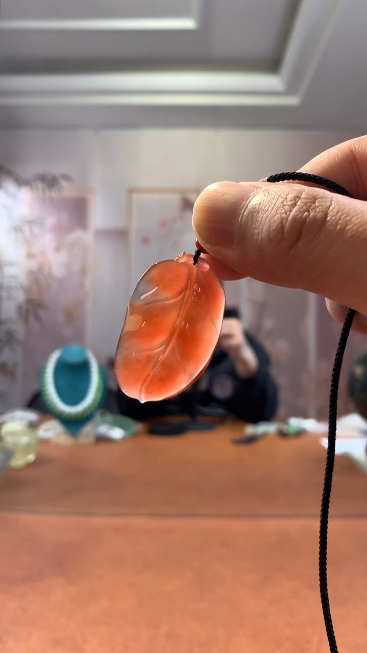 未镶嵌南红玛瑙挂件南红叶子