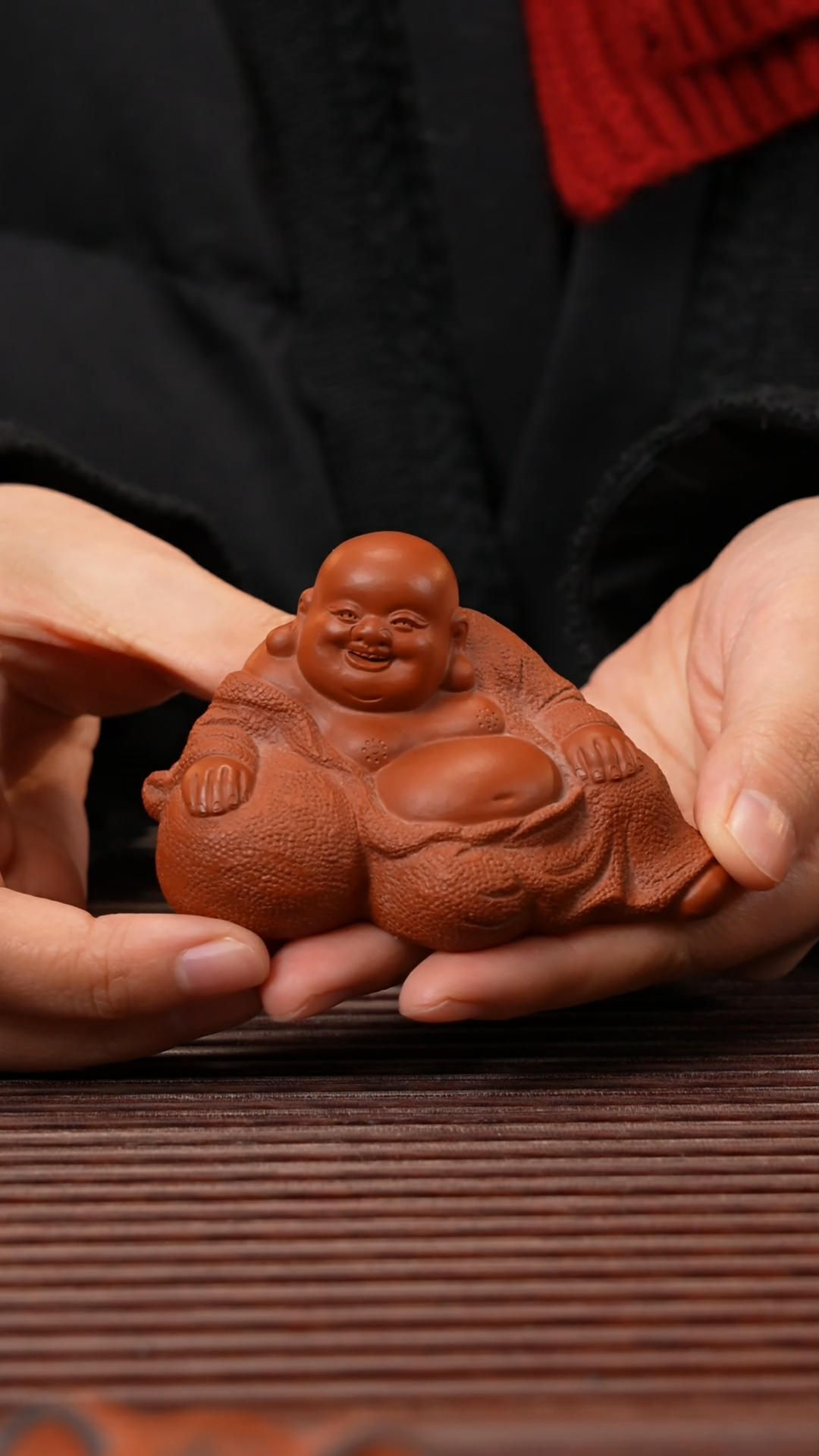 【闪购商品】紫砂茶宠朱泥弥勒