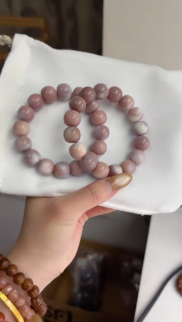 手串菩提根/象牙果沐i36玫瑰气泡玉化苹果12*14mm手串