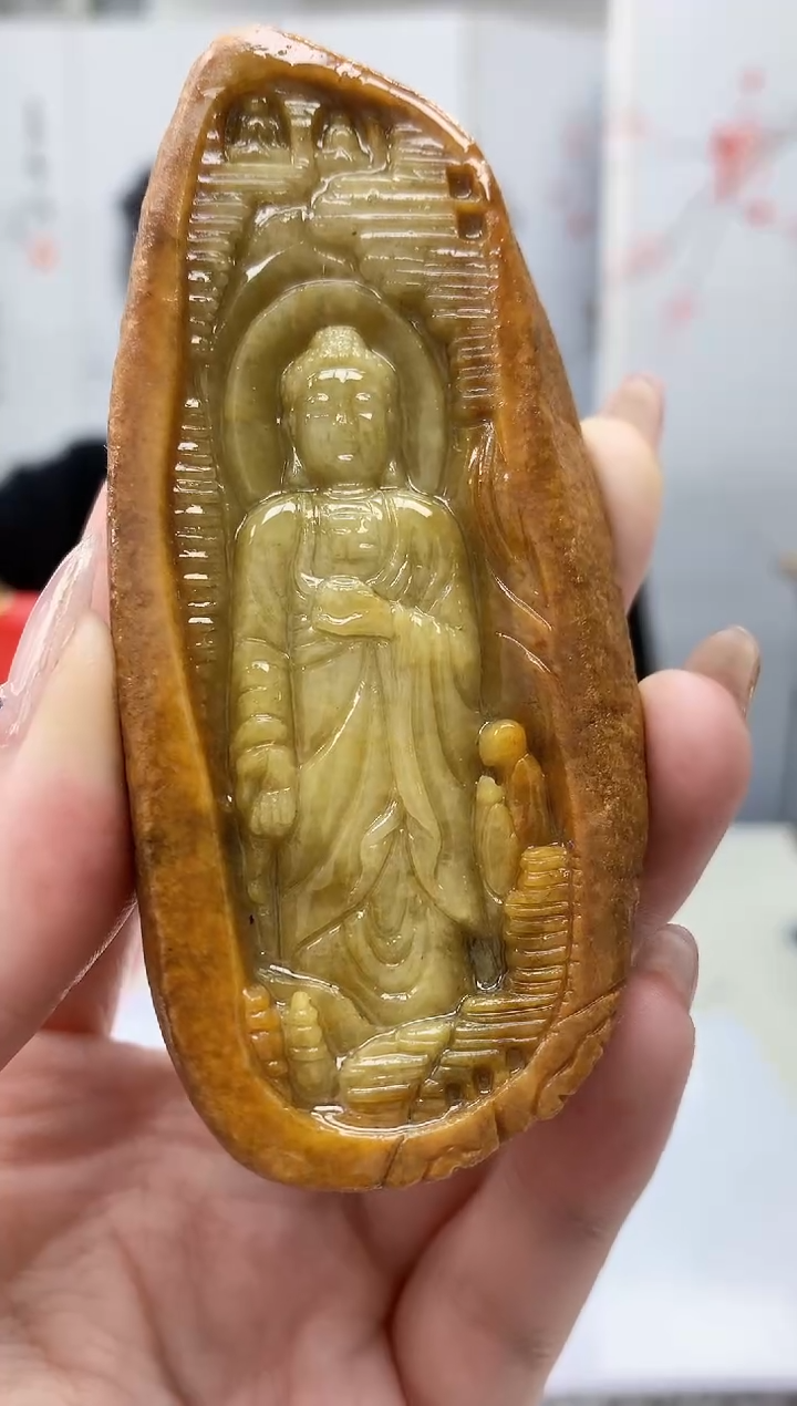 【闪购商品】定制翡翠未镶嵌5060jw-毛货挂件372赠底座
