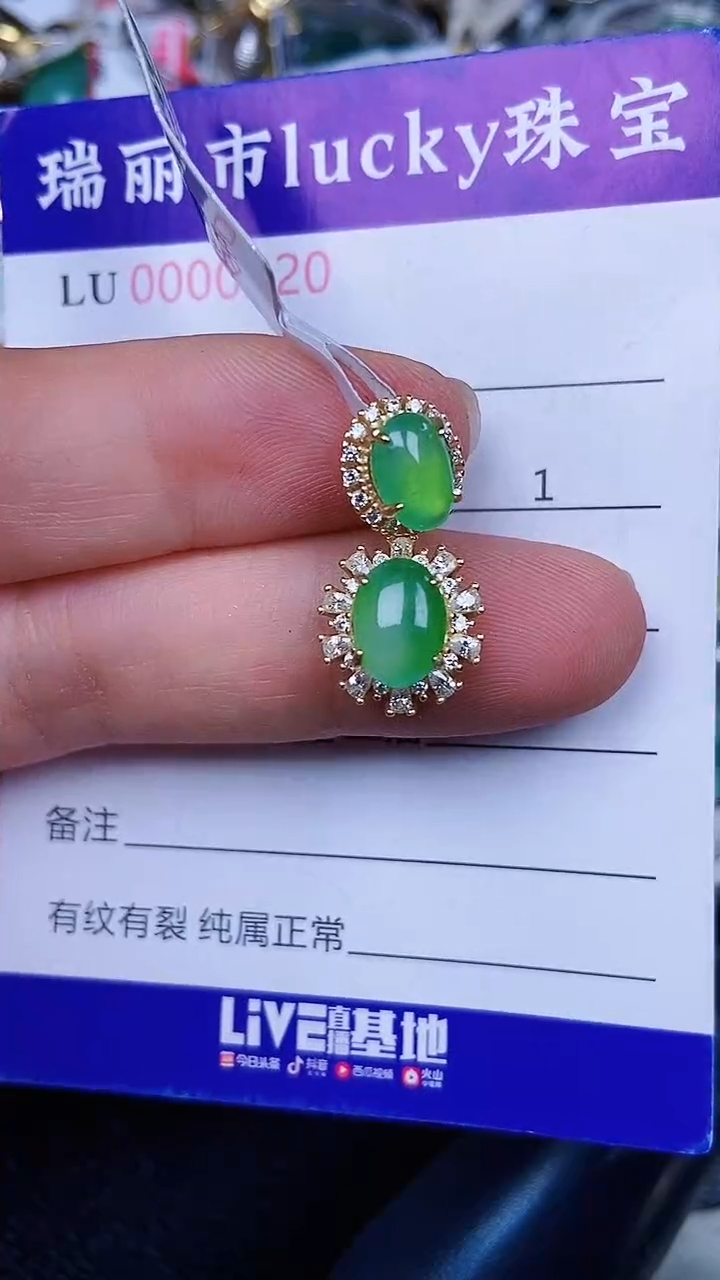 颈饰银S925镶嵌翡翠0220