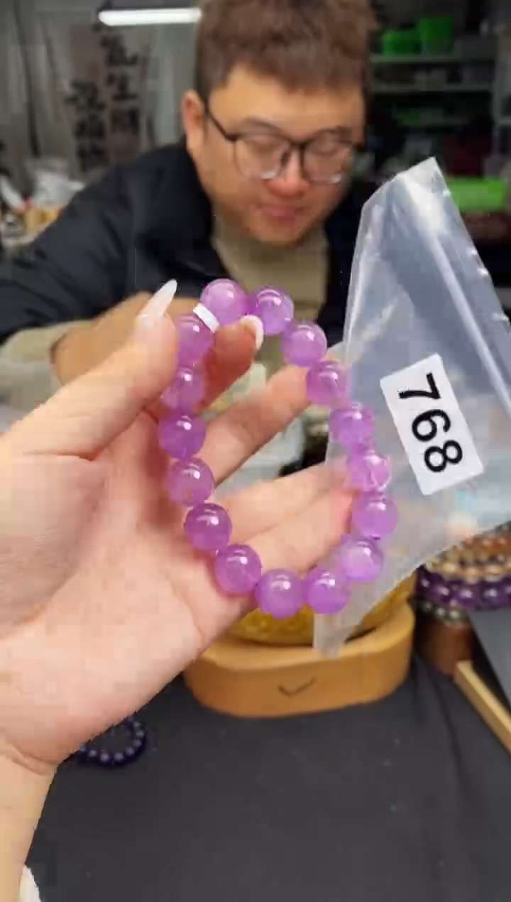 【闪购商品】锂辉石手串未镶嵌手串768