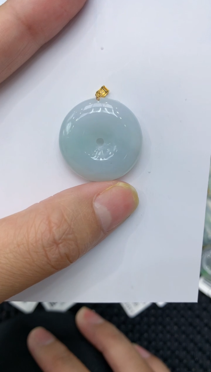 【闪购商品】翡翠颈饰18K金镶嵌11111111111