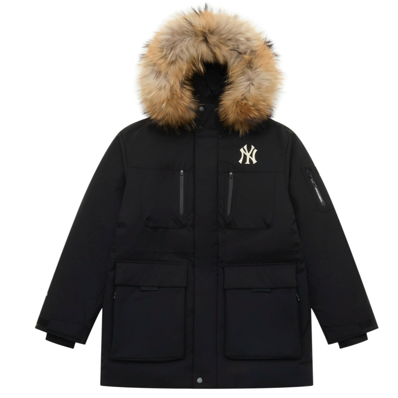 MLB鹅绒时尚经典个性潮流百搭品牌舒适连帽羽绒服3ADJB0656-50BKS