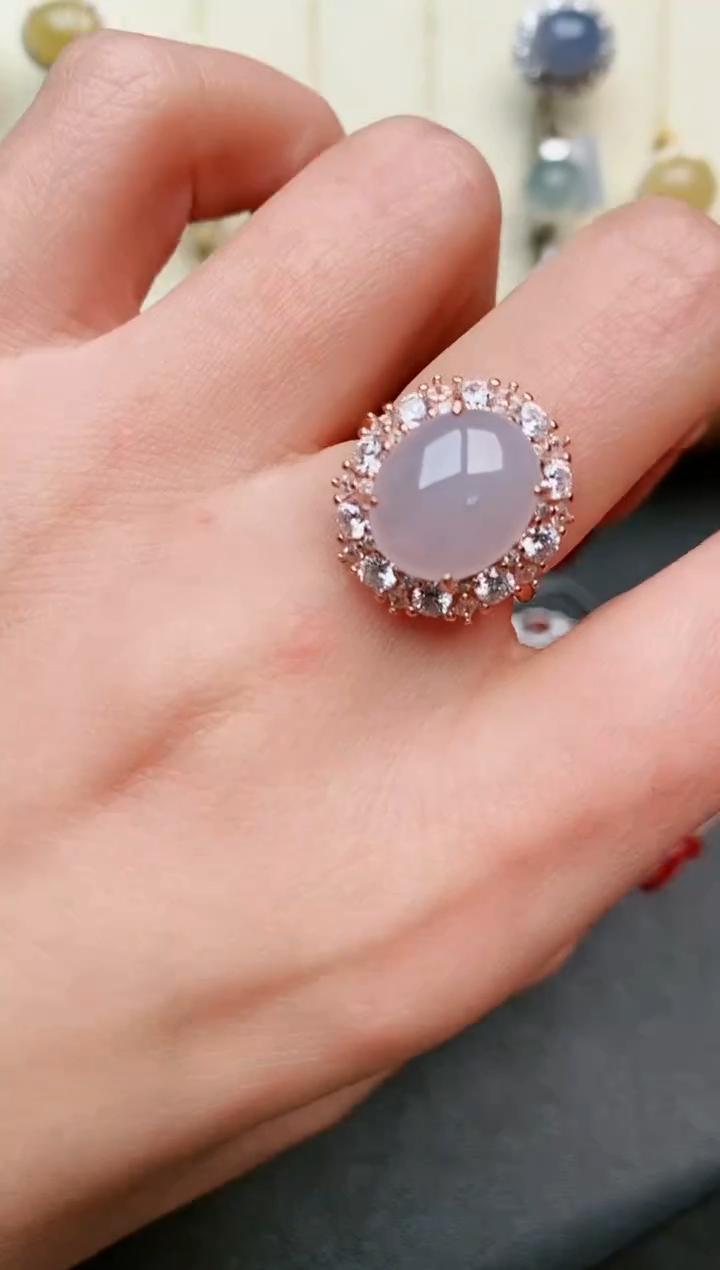 【闪购商品】翡翠戒指银S925镶嵌....