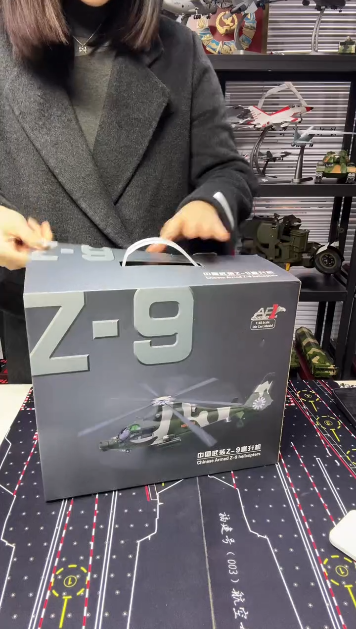 AF1/48合金飞机模型直9