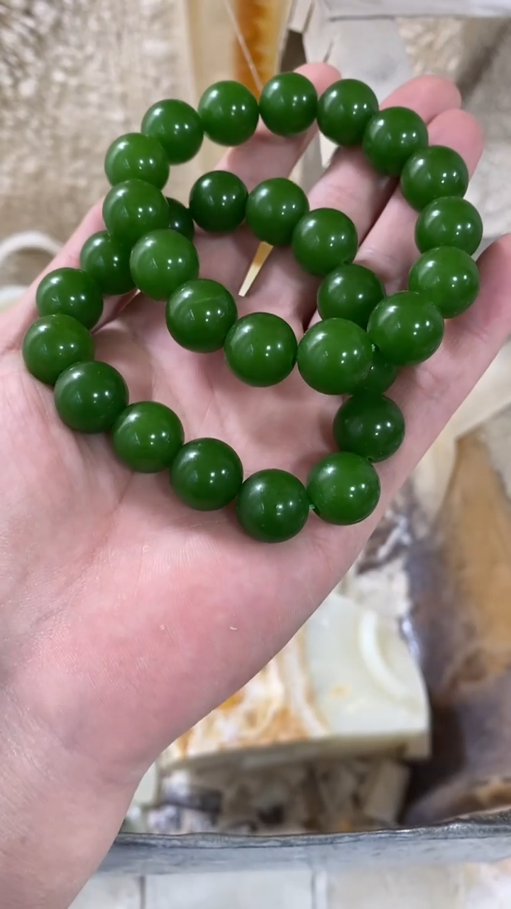 碧绿卡14MM圆串精美大气 发一条