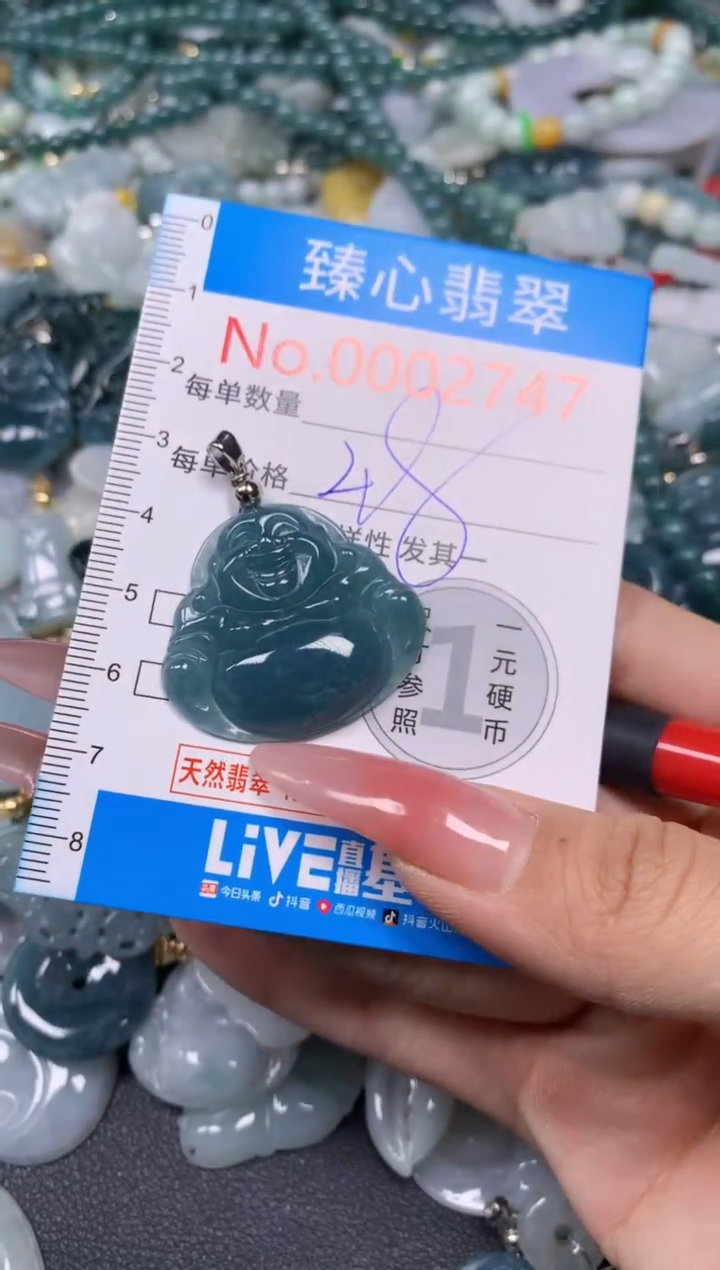 【闪购商品】翡翠颈饰未镶嵌含绳0002747