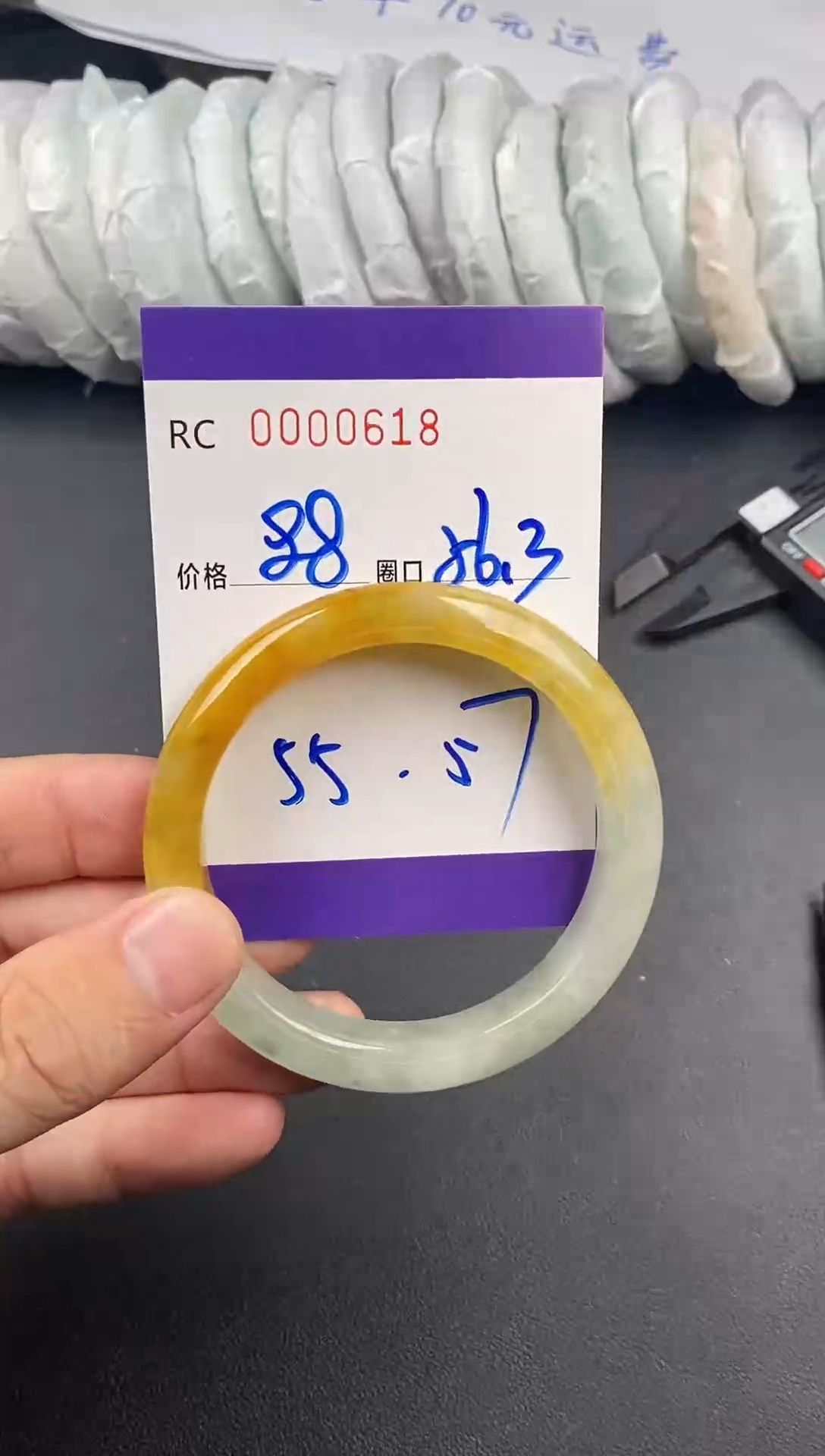 未镶嵌手镯翡翠手镯0618