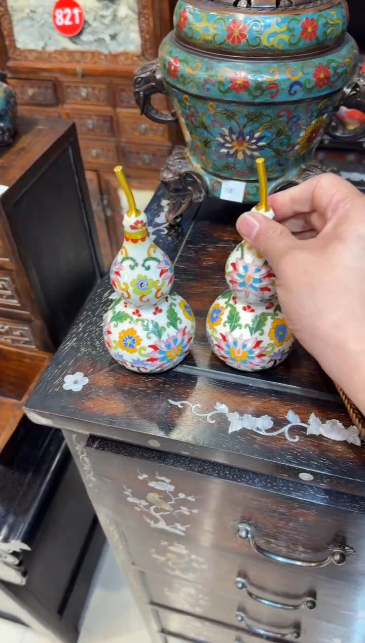 木景泰蓝 白 葫芦  298