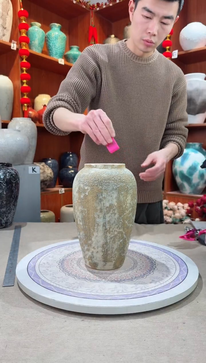 【闪购商品】瓶陶瓷花瓶 无花微瑕a395  