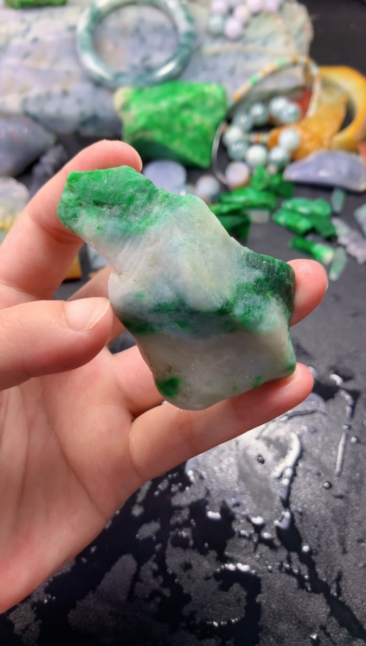 翡翠未镶嵌颈饰悦**怡083天然翡翠