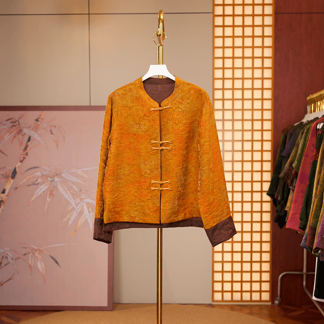 [横空秋色-外套] 新中式国风女士双面双穿外套