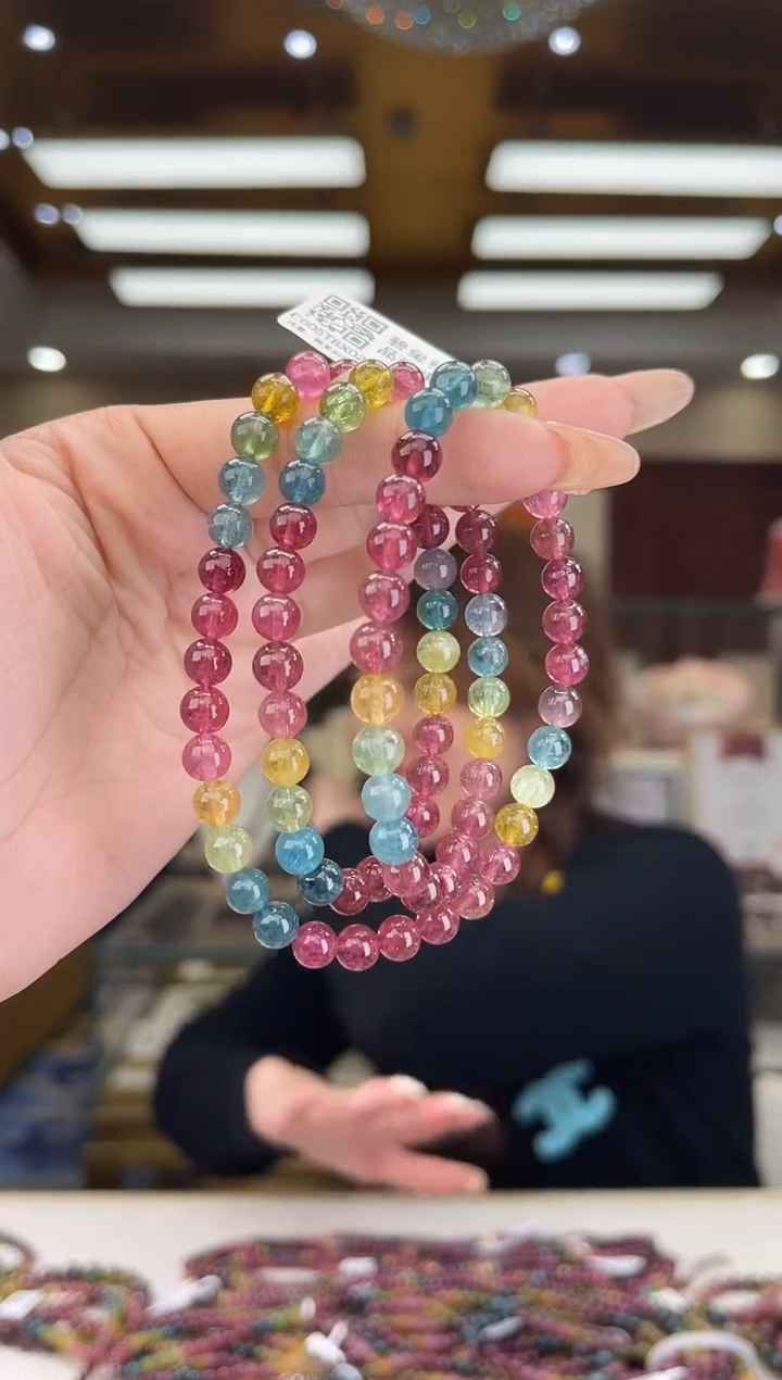 【闪购商品】碧玺/未镶嵌6mm+碧玺多圈多样性发货47