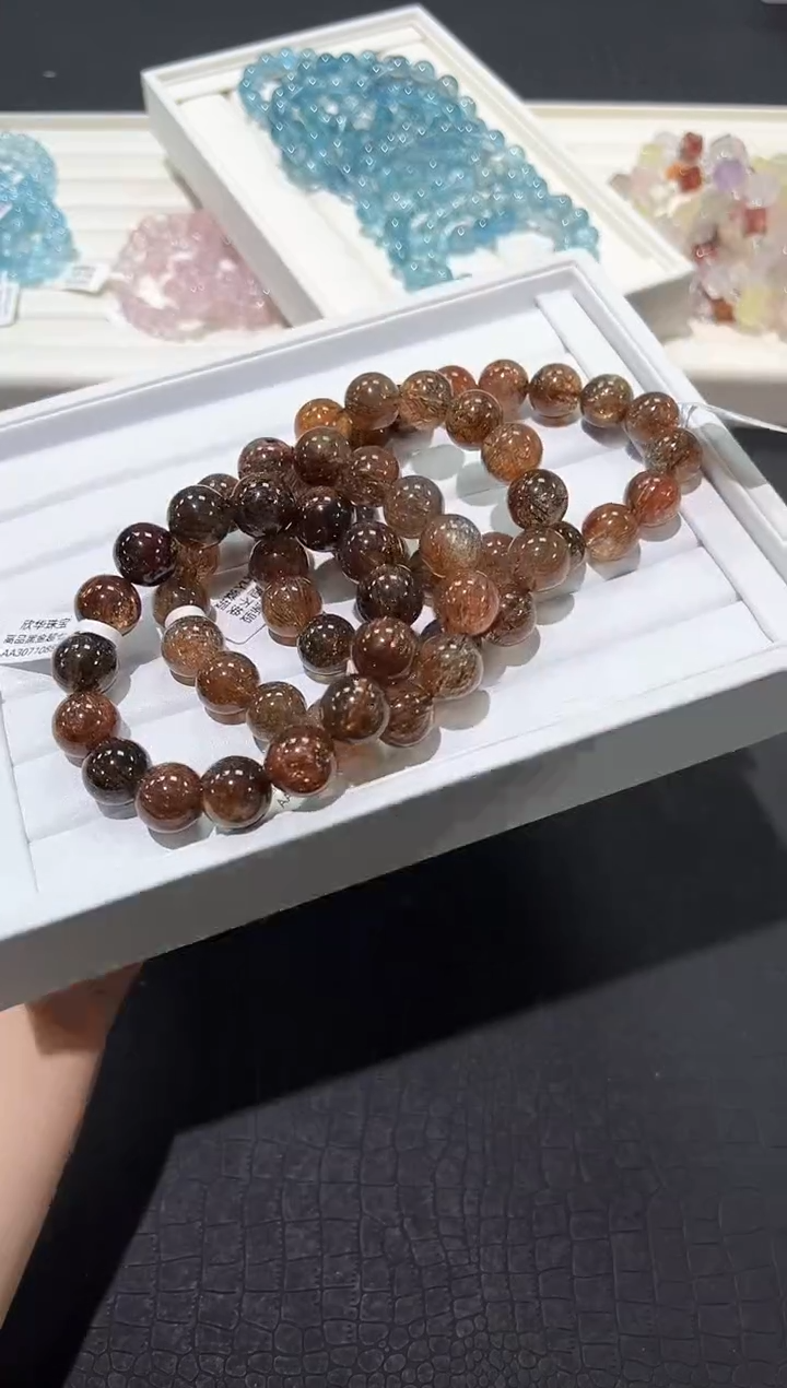 水晶手链未镶嵌96i多样性发其一【1条】默认微瑕14mm