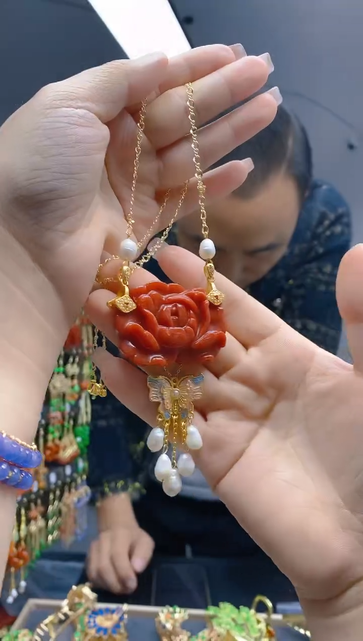 【闪购商品】翡翠耳饰合金369翡翠锁骨链