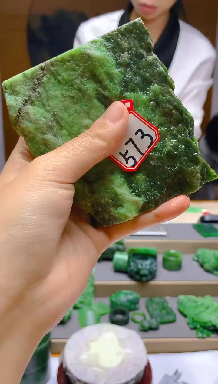 【闪购商品】和田玉（碧玉）珠宝半成品未镶嵌1