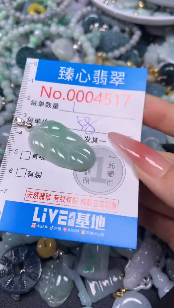 【闪购商品】翡翠颈饰未镶嵌含绳0004517