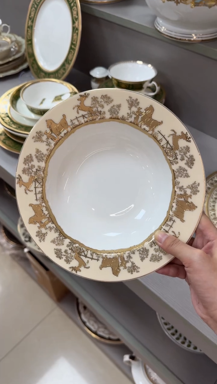 【闪购商品】瓷片8.5英寸草帽盘两个  福利