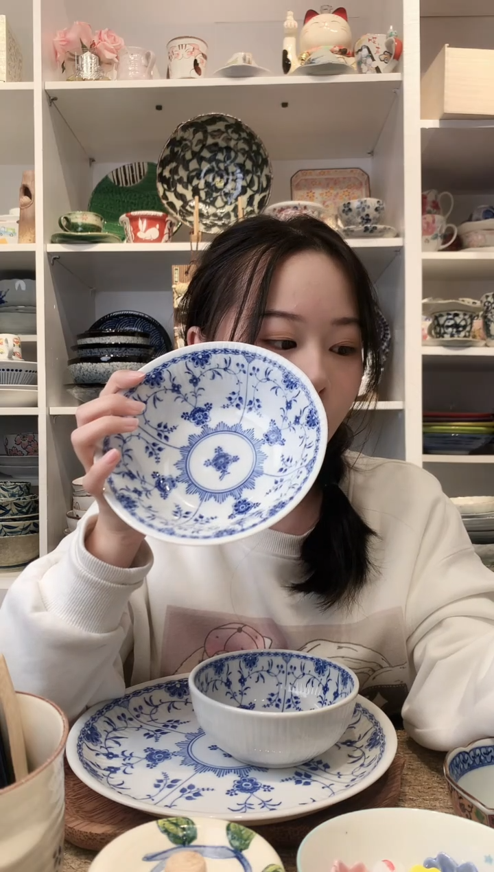 陶瓷【清仓】bloom青花中号钵16cm