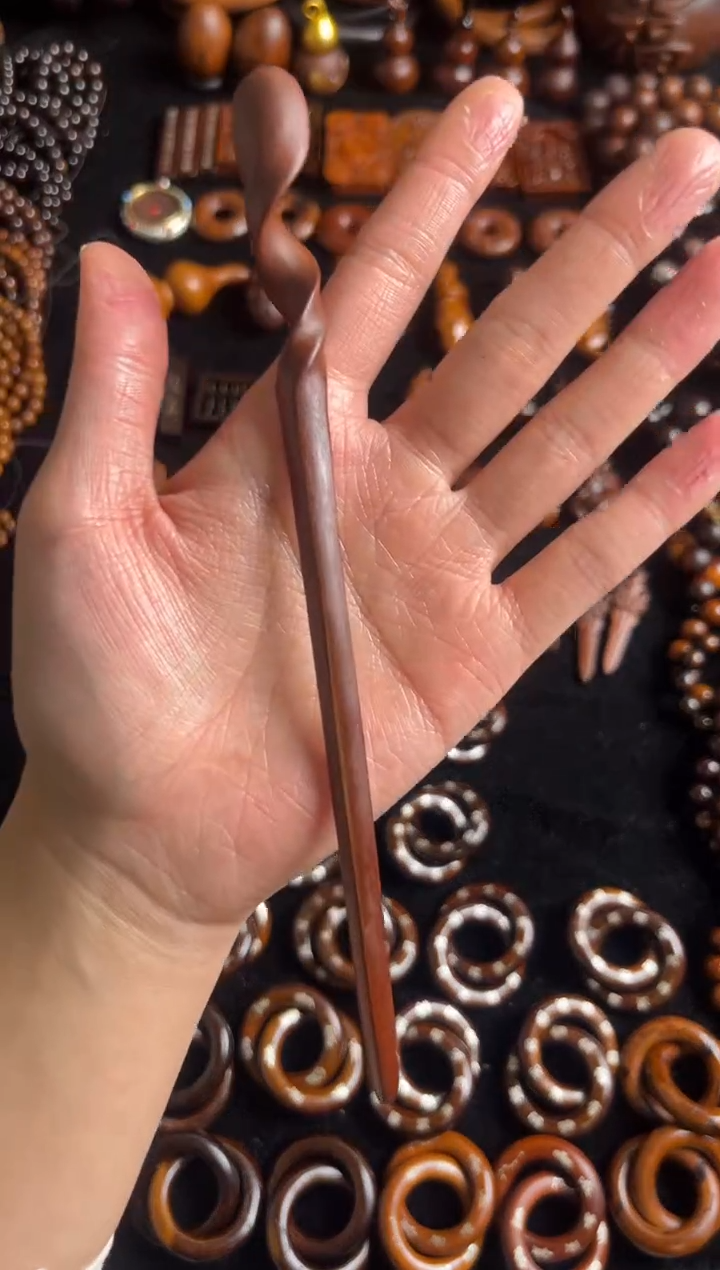 枣木雷击枣木发簪