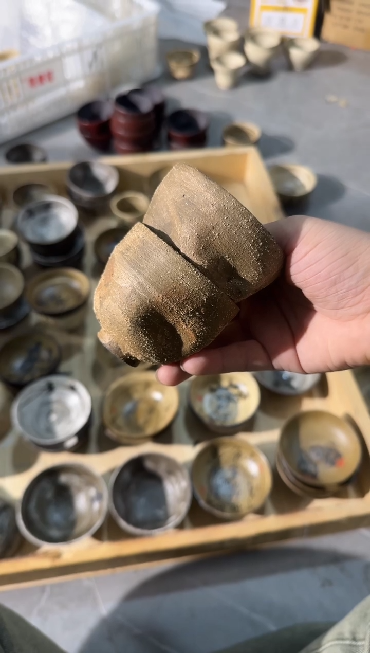 瓷片一**_新品手作岩彩茶杯