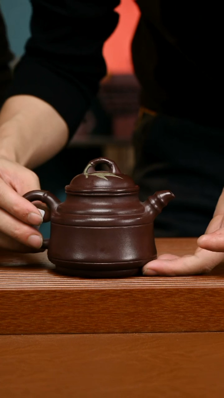 茶壶紫砂精工底槽清竹鼎142