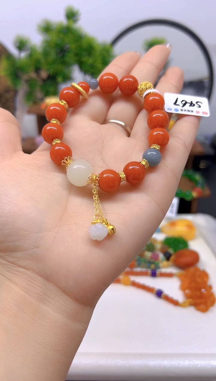 【闪购商品】玛瑙/玉髓手链未镶嵌手链S467