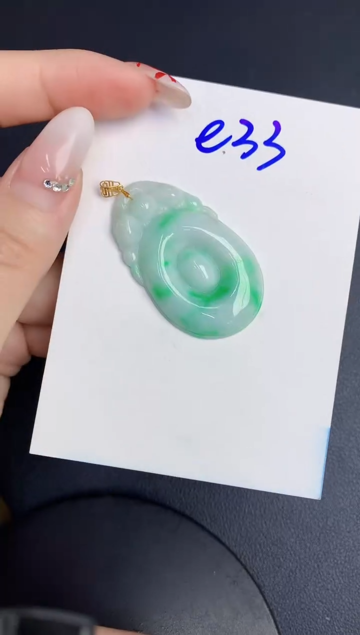 【闪购商品】翡翠颈饰18K金镶嵌000000000000