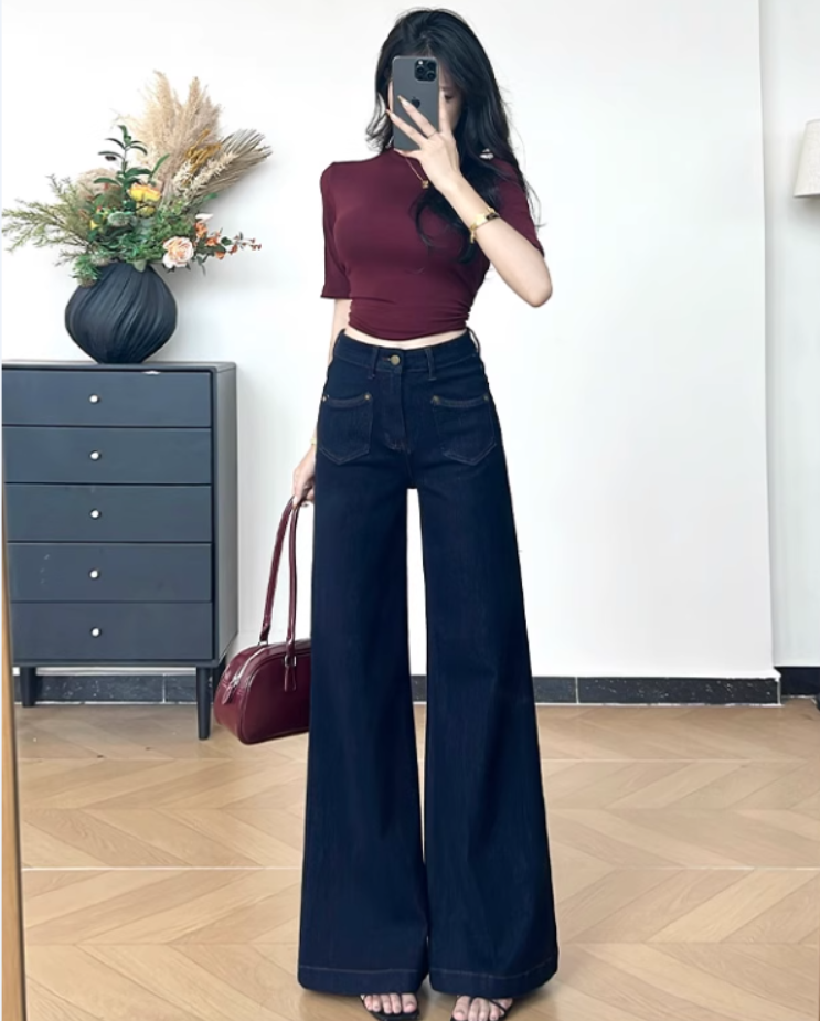 满天星镶钻加绒牛仔裤