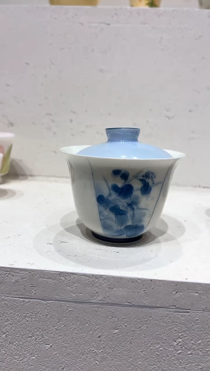 【闪购商品】明知山志-玉泥-青花幽梦-华初盖碗