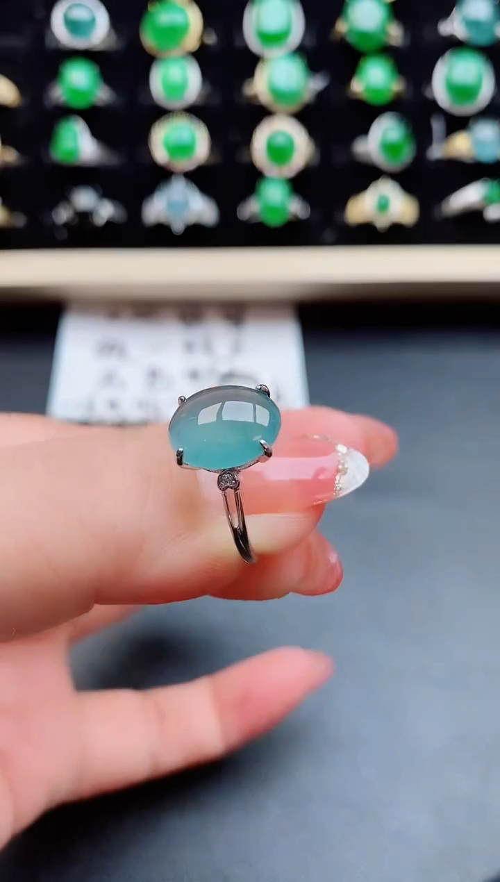 【闪购商品】翡翠戒指银S925镶嵌121212