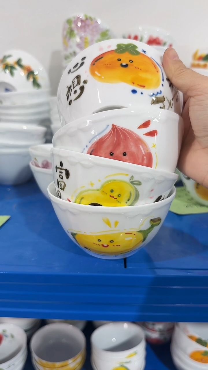 其他景德镇高温瓷（玉泥蜻蜓小碗）福利价微瑕