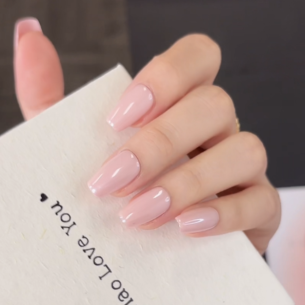 纯色系【皮粉】MAOMAO重工纯手工穿戴甲穿戴式