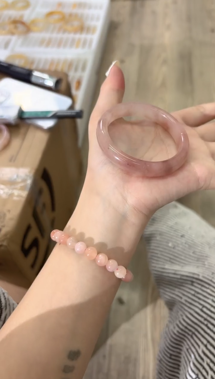 未镶嵌手镯石英质玉165-54Z